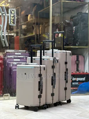 Luxury 3-Piece Aluminum Frame Luggage Set Tsa Lock 360° Wheels