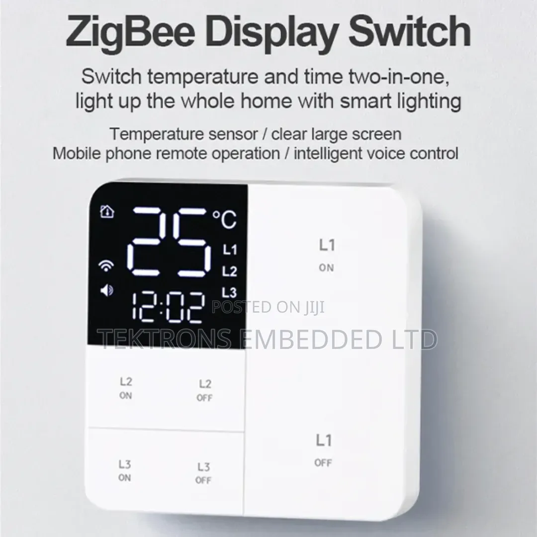 Smart Witch With Time and Temperature Display