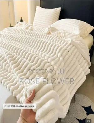 Rabbit Fur Duvet Set