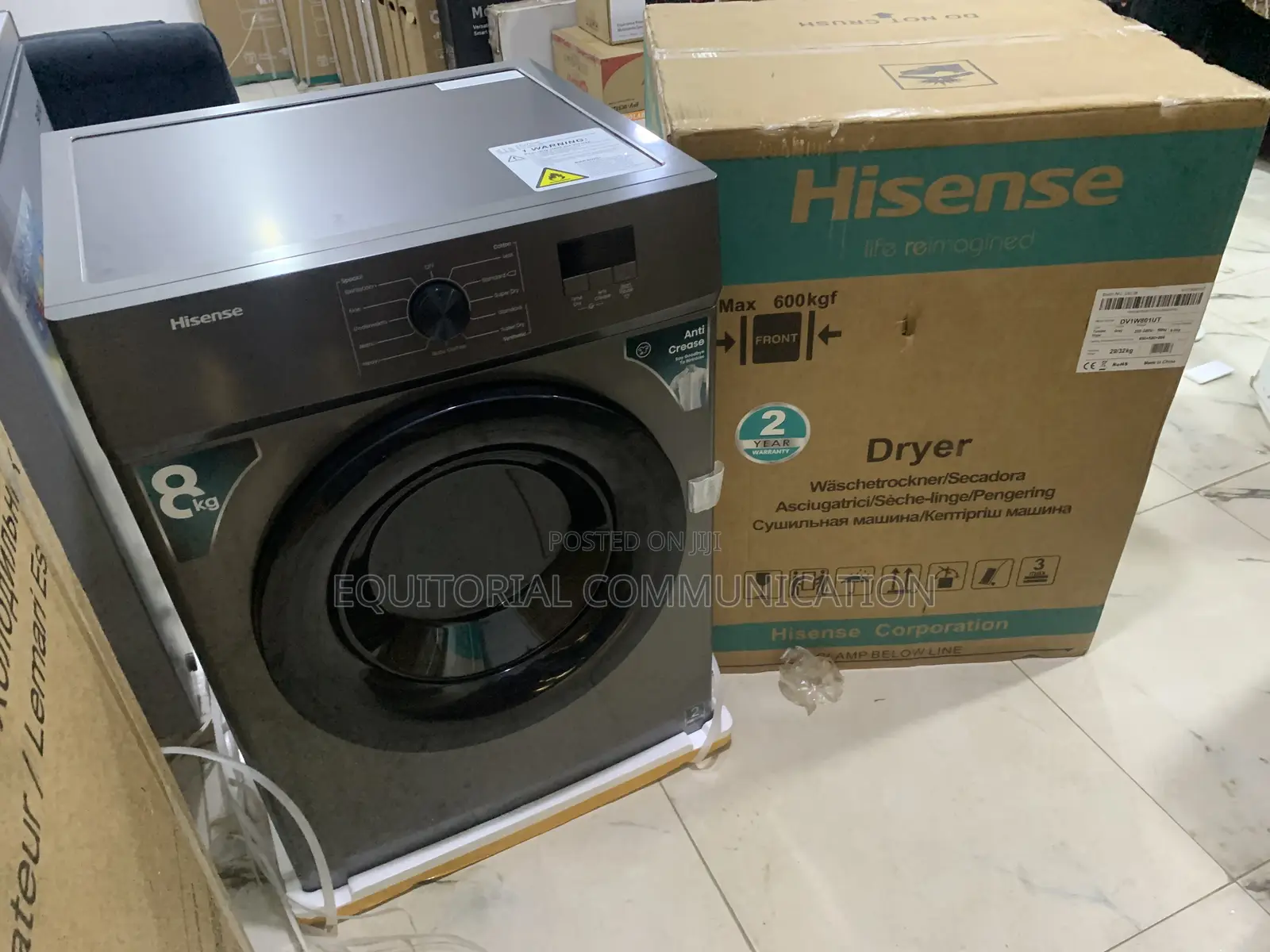 Hisense Front Load Dryer 8kg Capacity