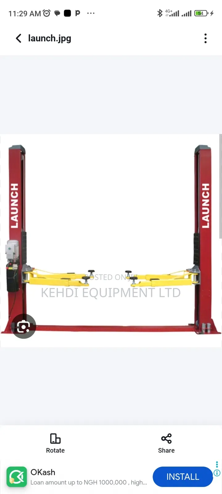 Launch 2 Post Lift 4000kg