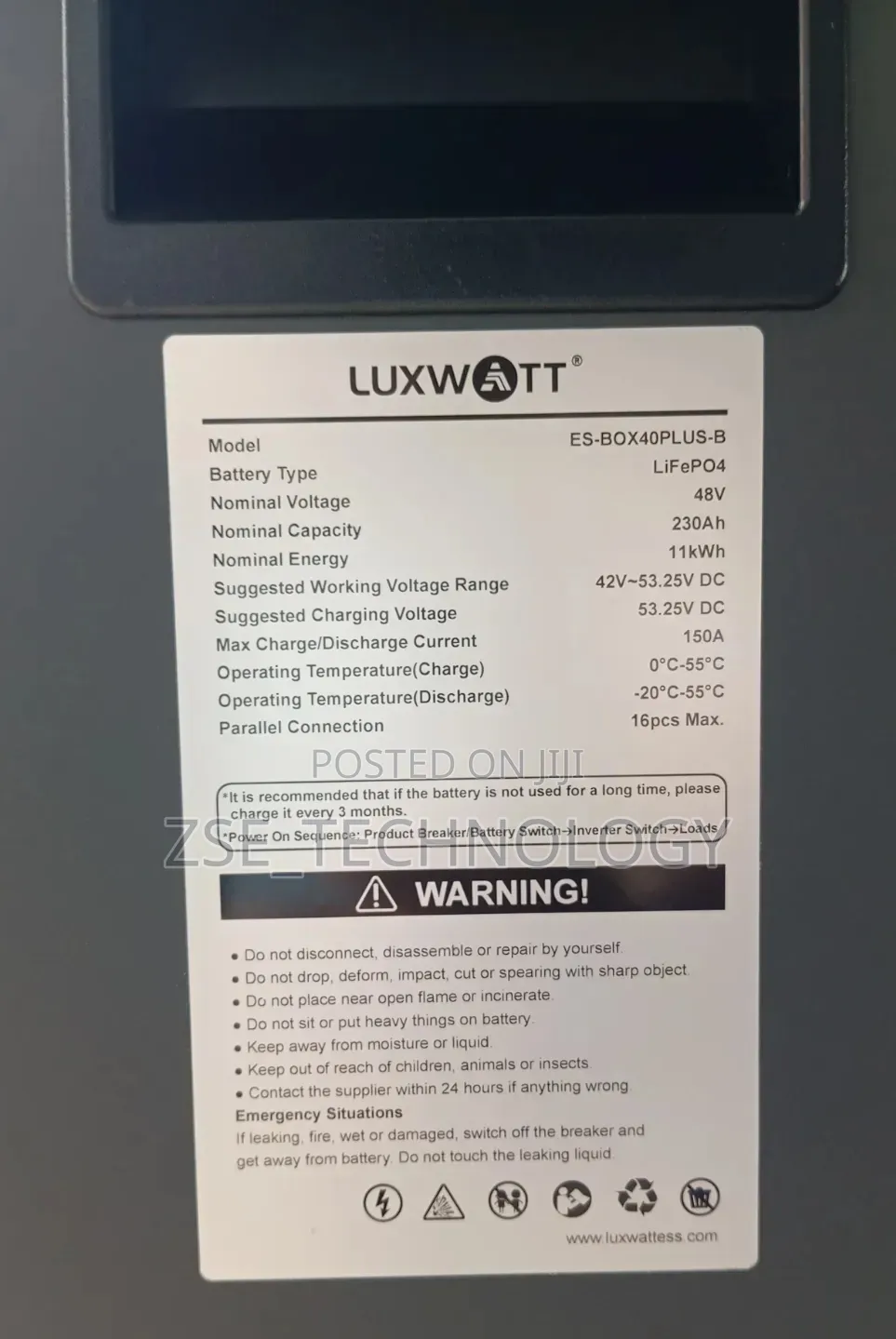 11kwh Lithium Battery