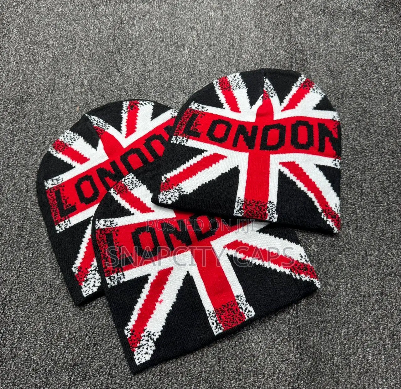 London Print Beanie