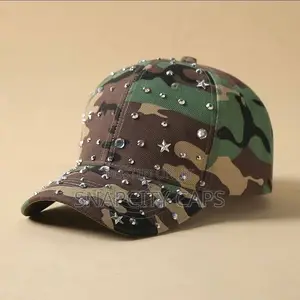 Stone Studded Camo Cap