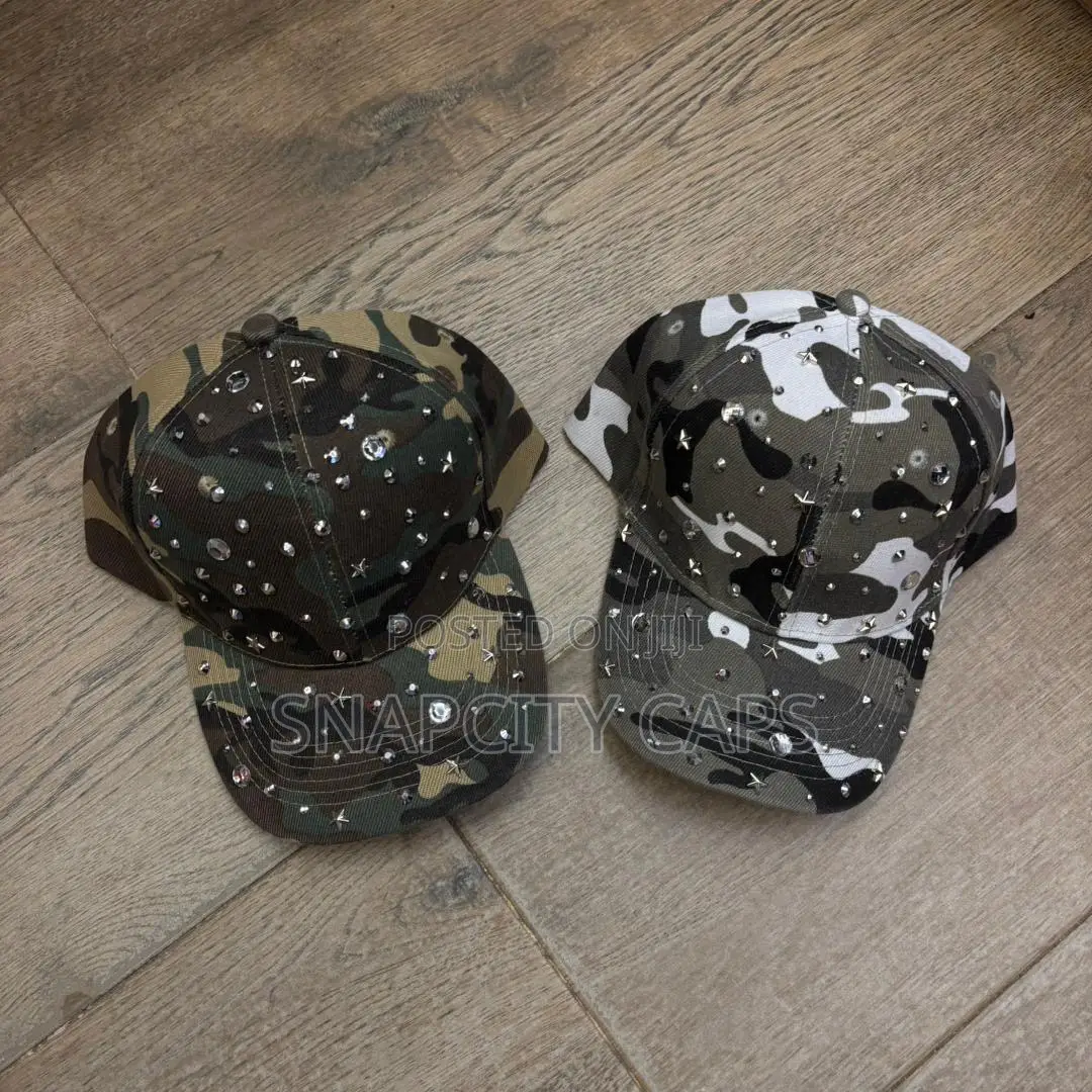 Stone Studded Camo Cap