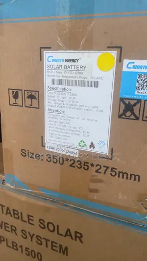 C Worth Energy 12.8v 100ah Lithium Solar Battery