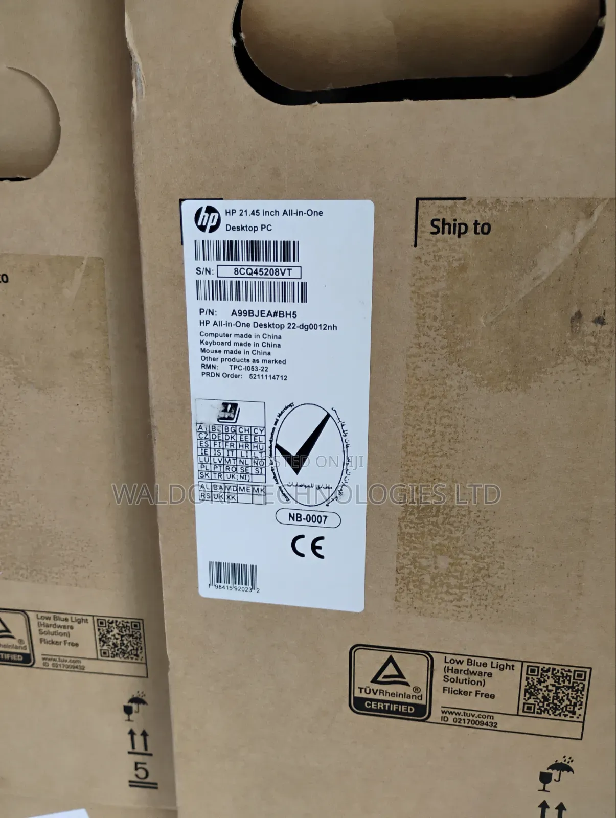 New Desktop Computer HP AiO 22 8GB Intel Core i3 SSD 512GB