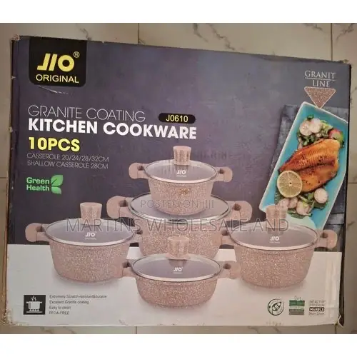 Jio Original 10-Piece Granite Cookware Set (Model J0510