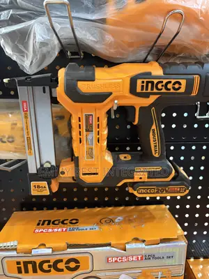 Ingco 20v Cordless Brushless Crown Stapler Nailer