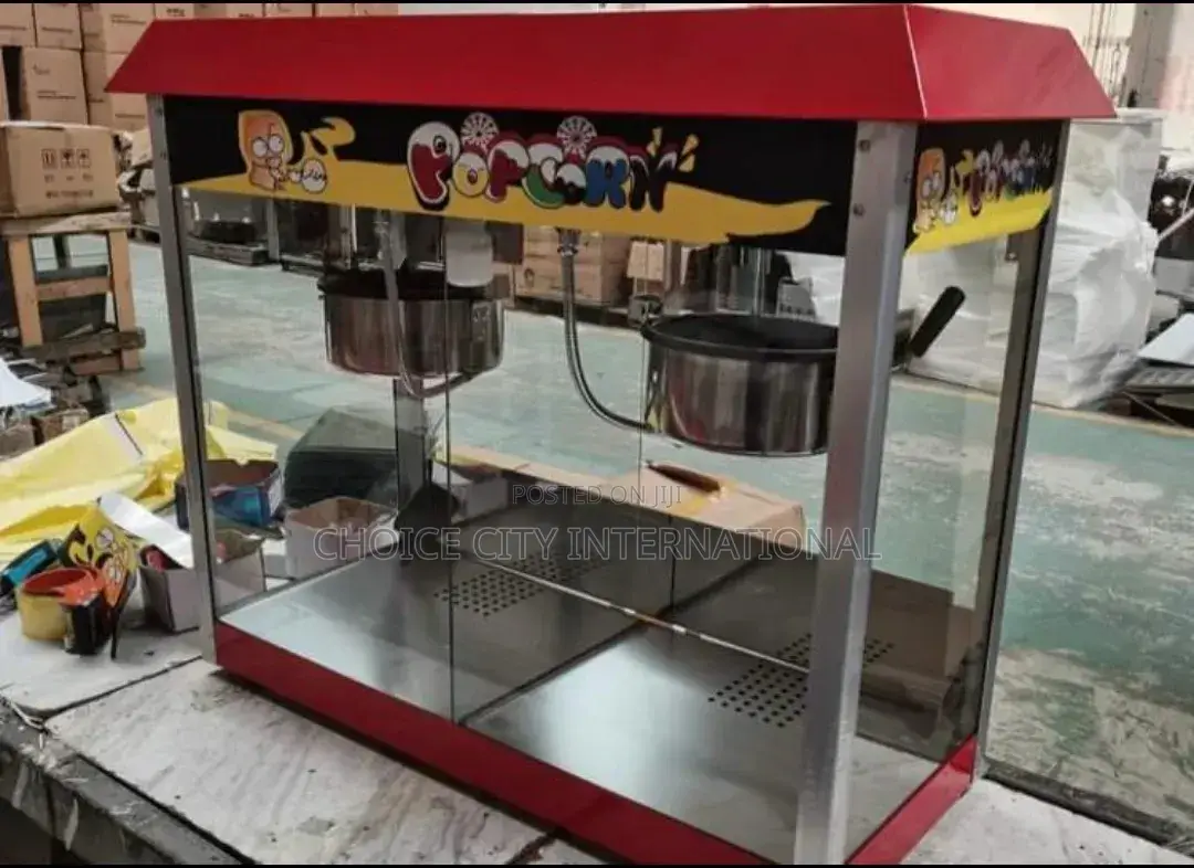 Double-Pot Commercial Popcorn Machine