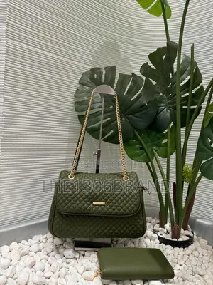 Luxury Quilted Shoulder Bag Wallet Set –Elegant Ladies Chain Handbag