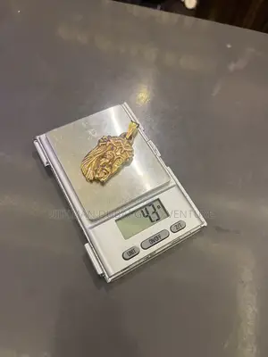 Brand New Italian Gold Jesus Head Pendent