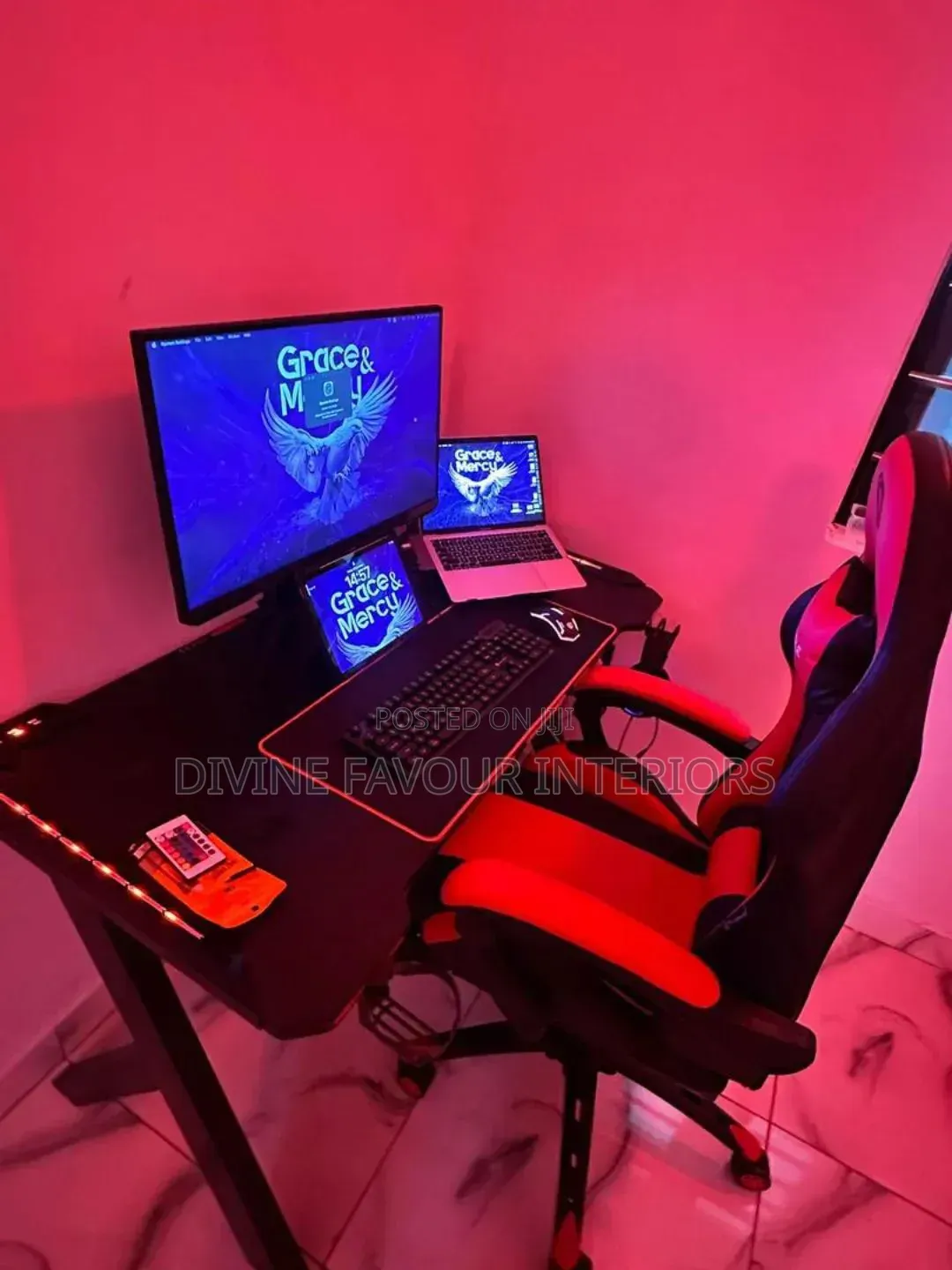 Home Office Table With Game Chair