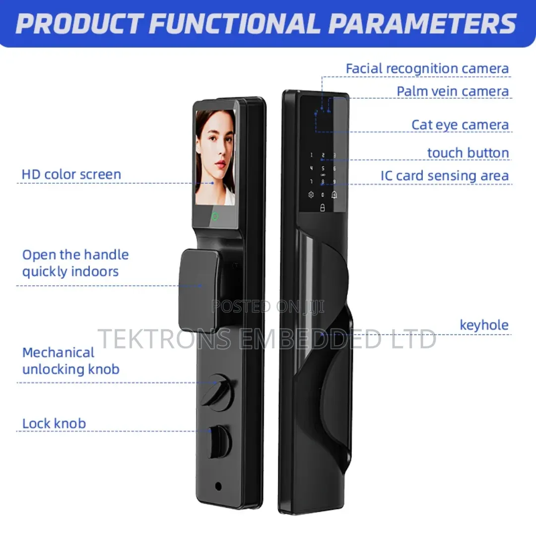 3d Biometric, Fingerprint, Facial Recognition Smart Lock,