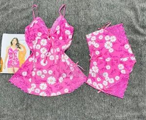 Quality Seamless Floral Spandex Night Wear