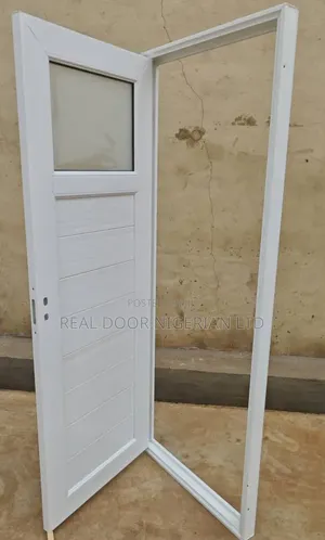 PVC Toilet Glass Unbreakable Glass Door