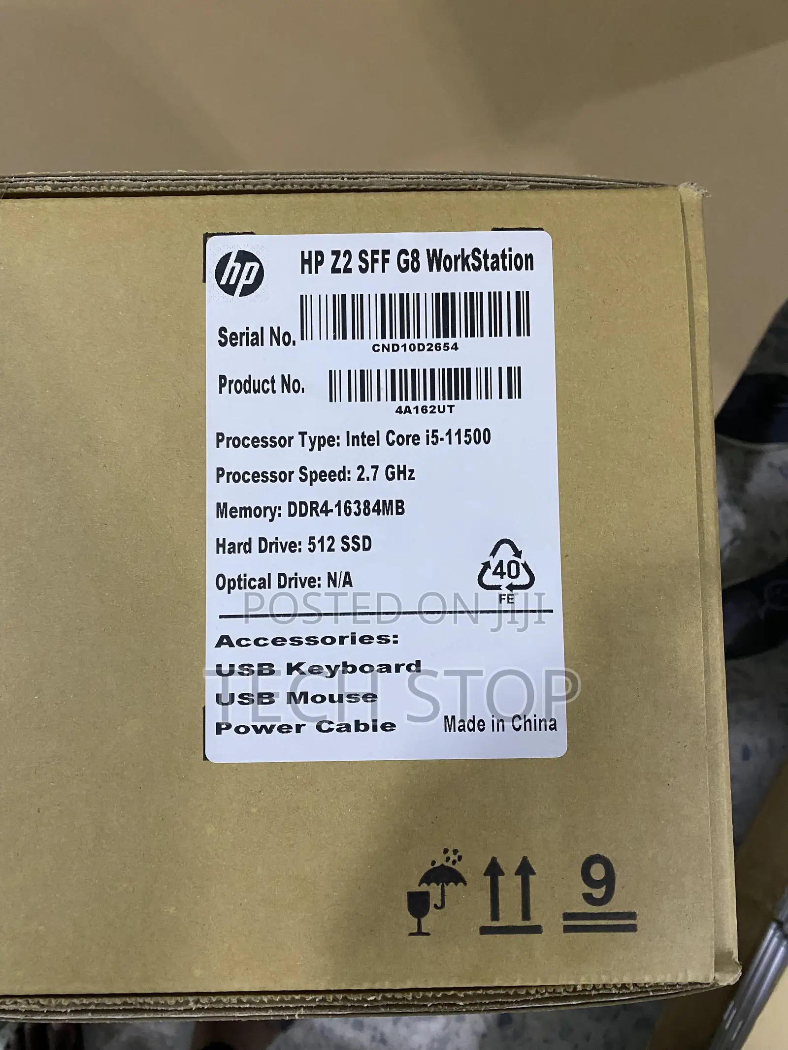 New Desktop Computer HP Z2 G5 SFF 16GB Intel Core i5 SSD 512GB