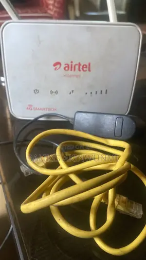 Used Airtel 4g Smartbox Router + Adapter + Lan Cable - Lagos