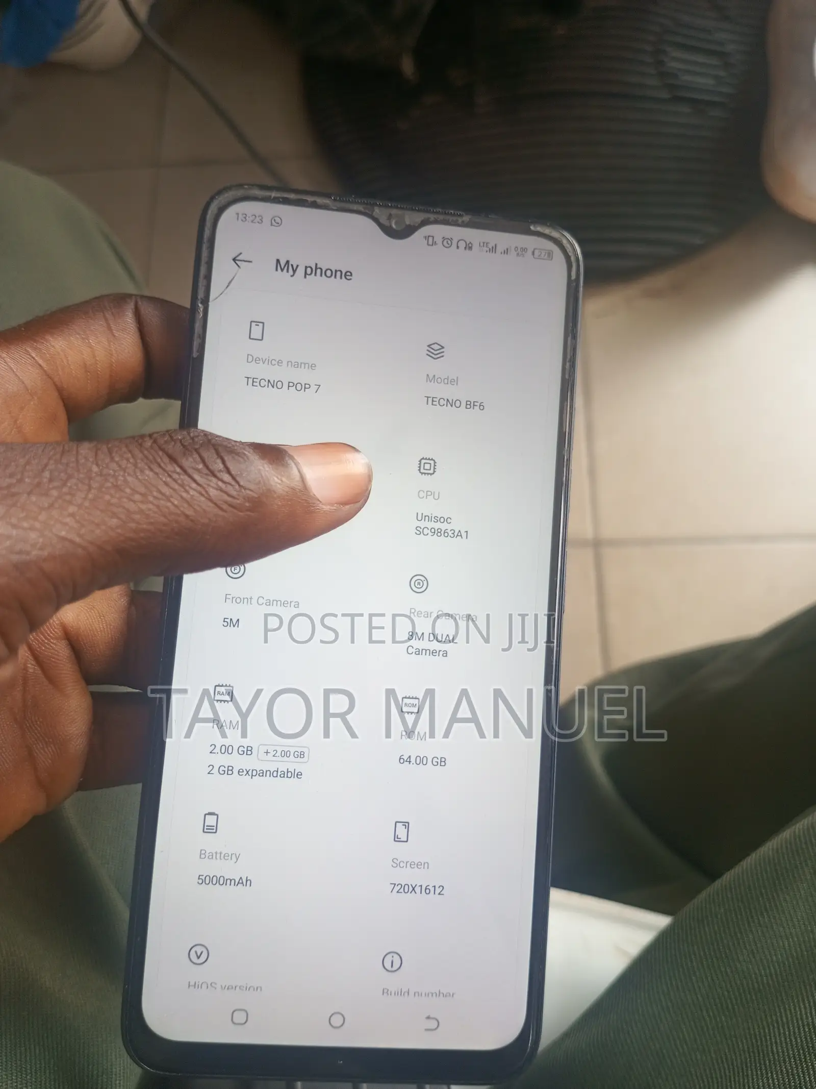 Tecno Pop 7 Pro 64 GB Gray