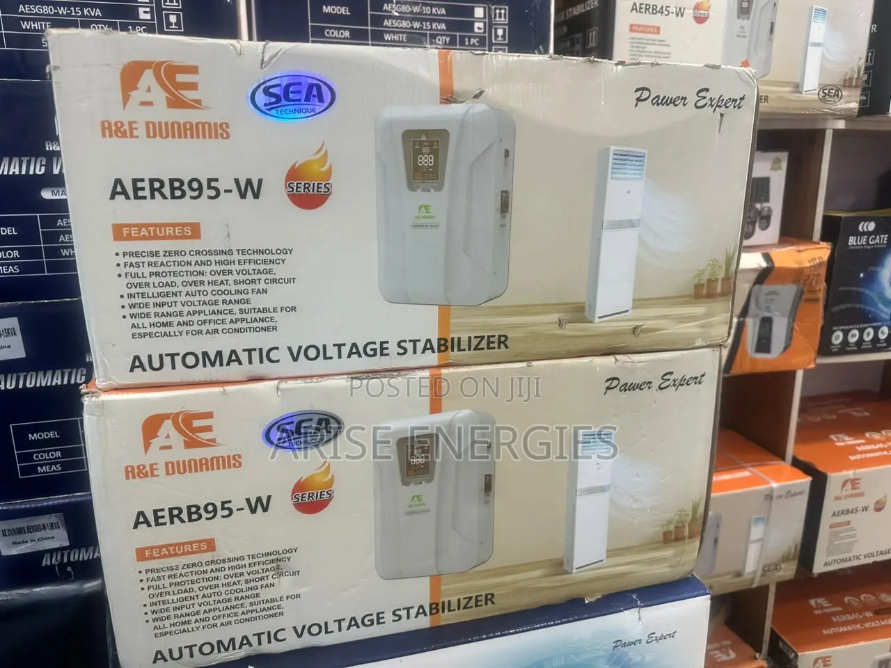 A E Dunamis 10kva Relay Voltage Stabilizer Wall-Mount (95-260v)