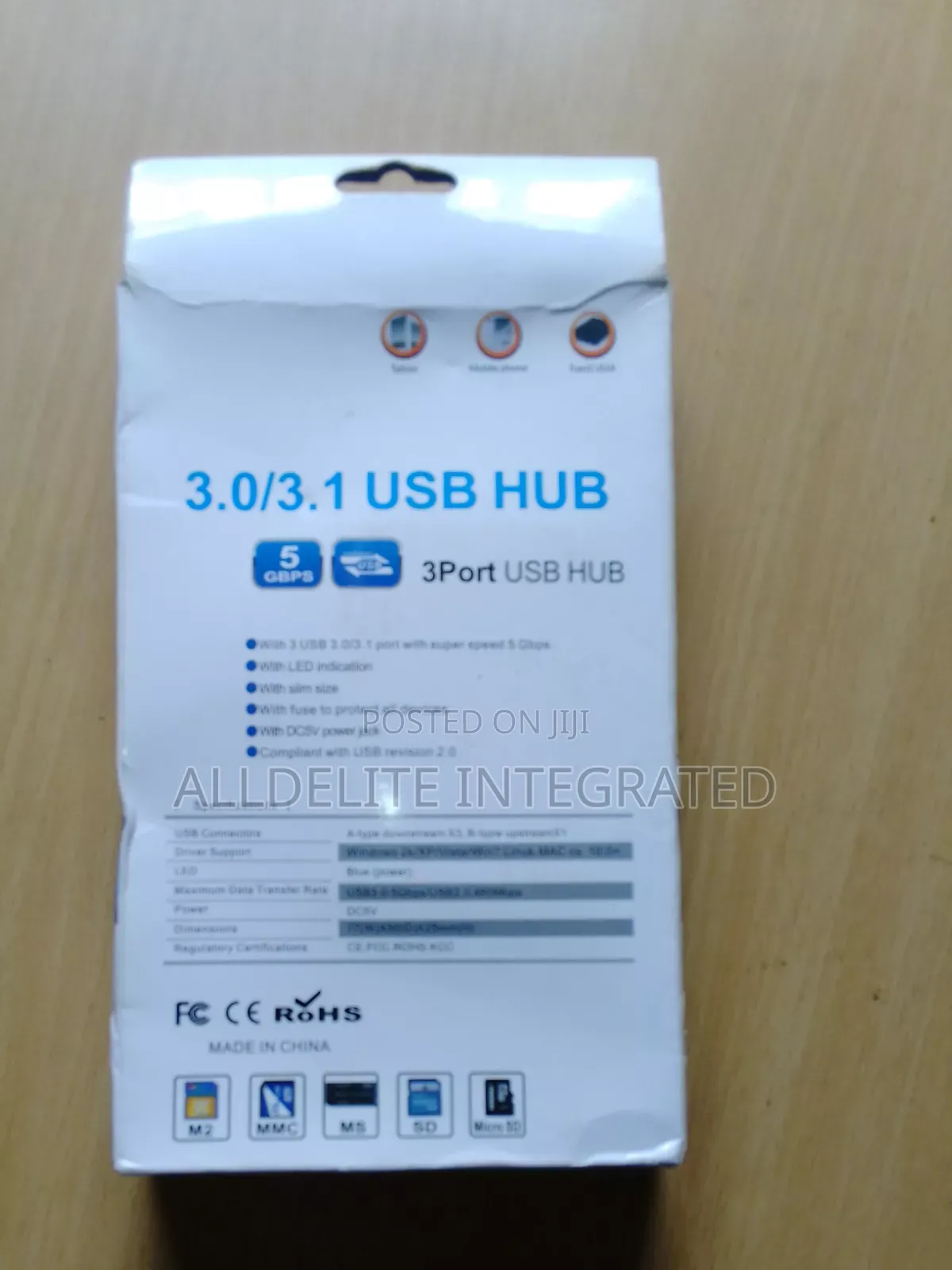 Usb 3.0/3.1 Hub With Card Reader