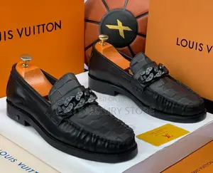 Louis Vuitton Quality Luxury Men Genuine Leather Corporate Shoe