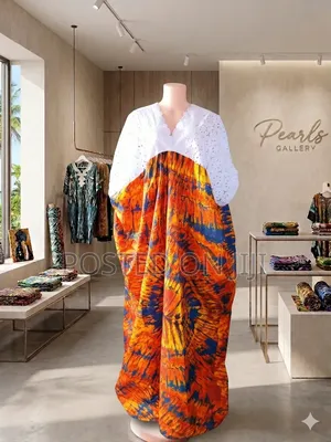 Ready to Wear Lace and Ankara Bubu Gown
