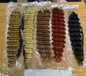 Human Hair Crochet Deep Wave in 14 18 Inches