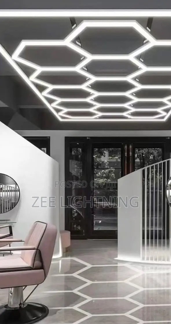 Hexagon Ceiling Mounted Light