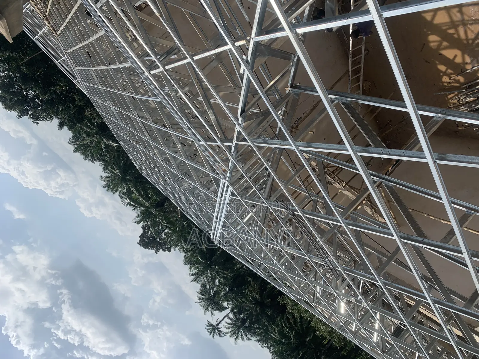 Galvanize Steel Trusses/ Roof Coverage