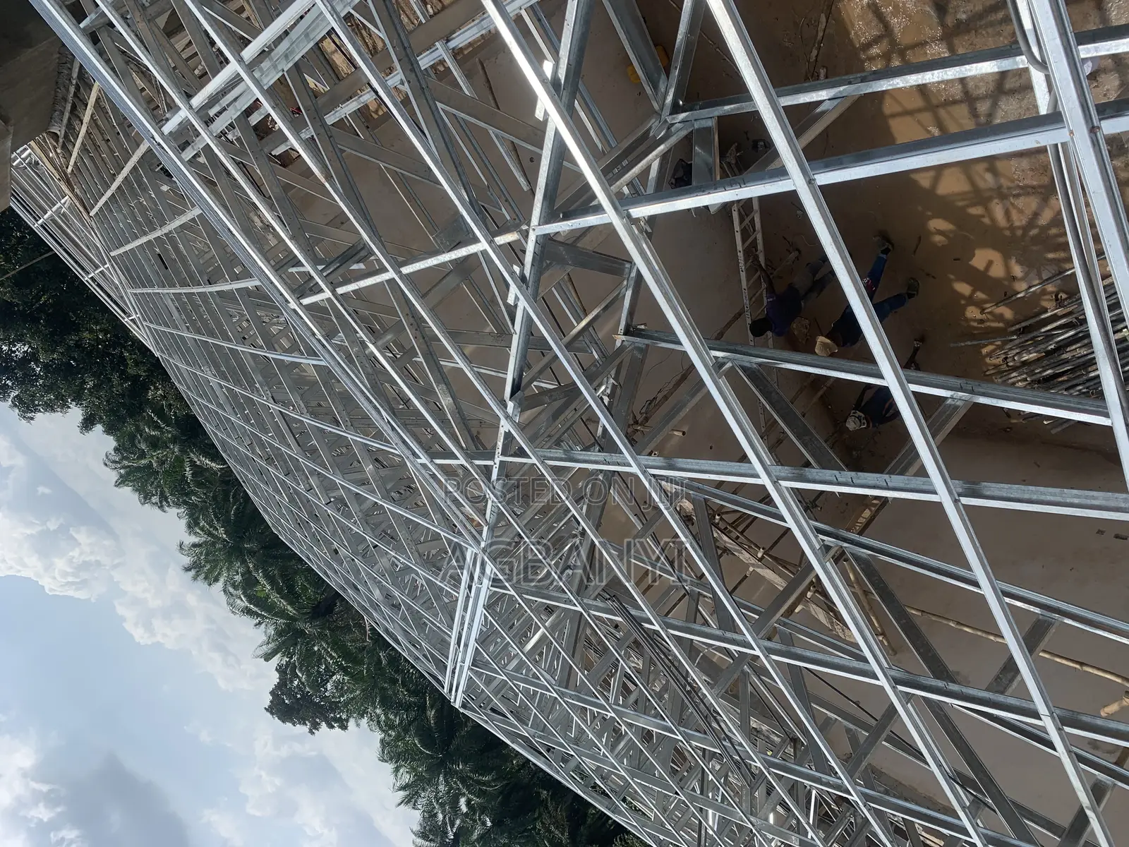 Galvanize Steel Trusses/ Roof Coverage