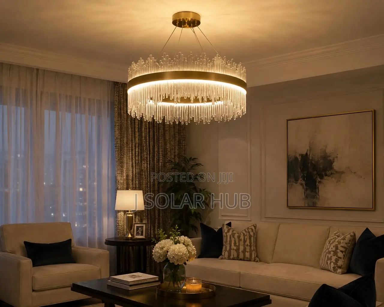 Luxury Modern Crystal Ring Chandelier