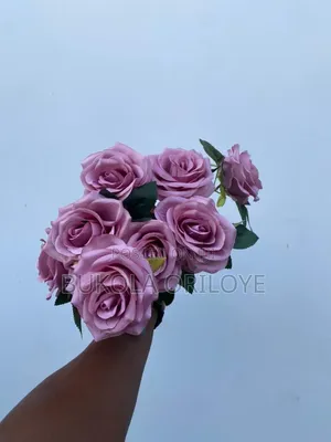Artificial Purple Rose Flower