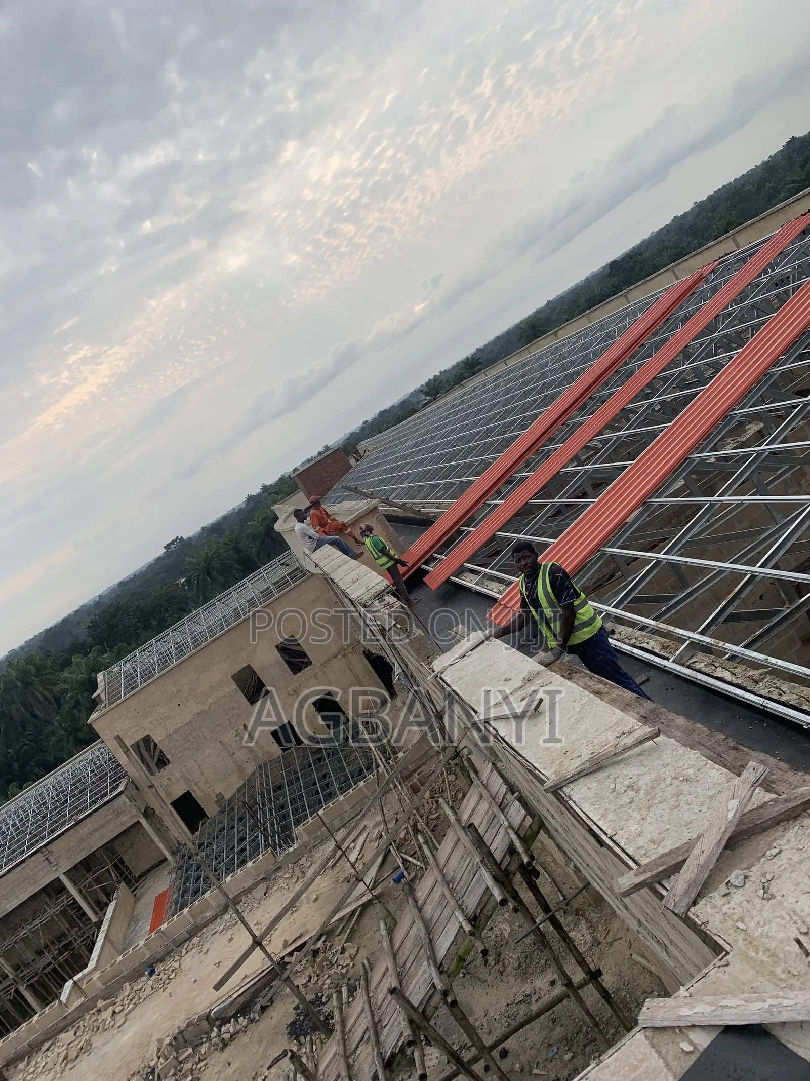 Galvanize Steel Trusses/ Roof Coverage