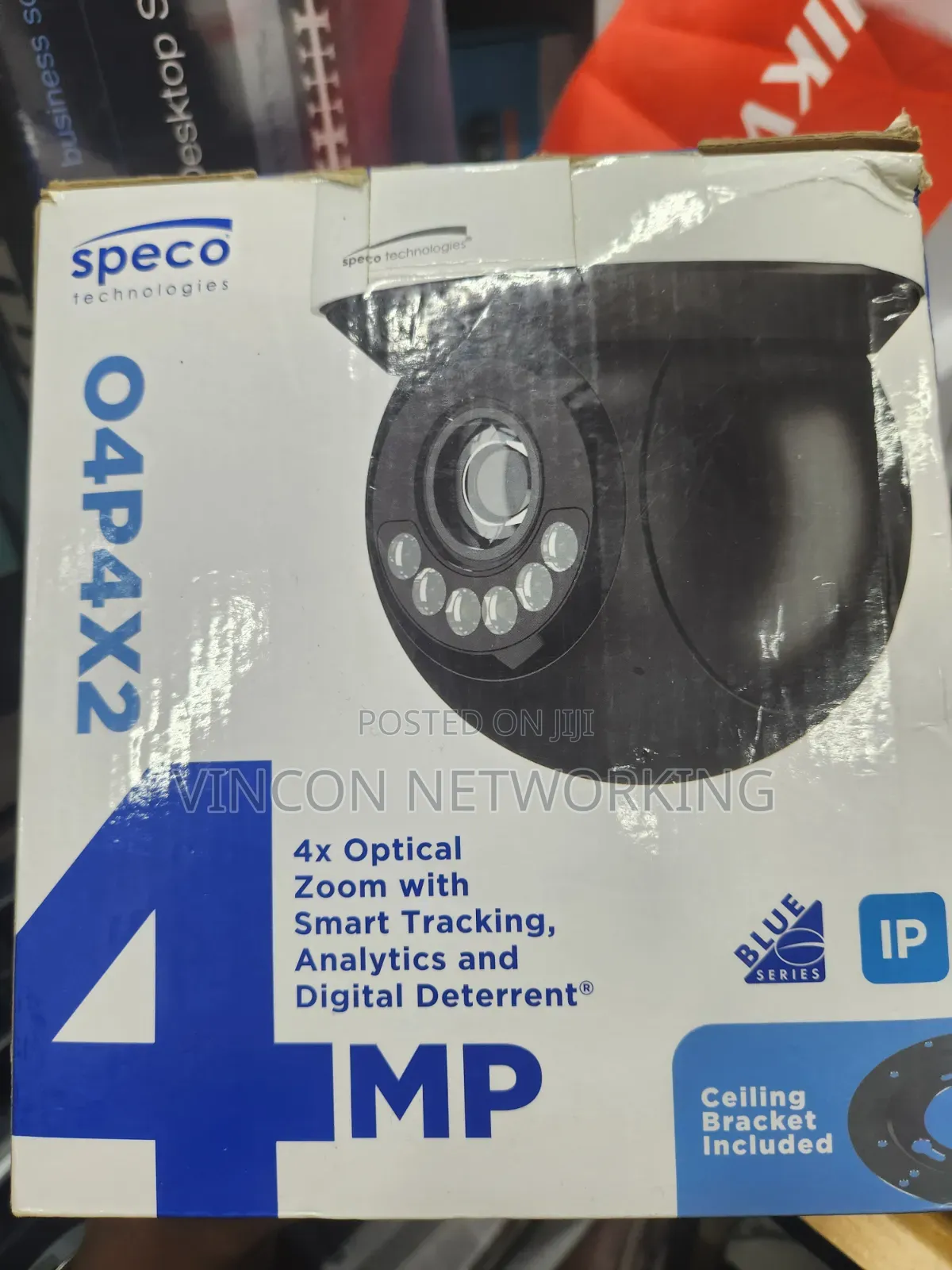 4mp PTZ With 4x Optical Zoom and Audio/Visual Digital Camera