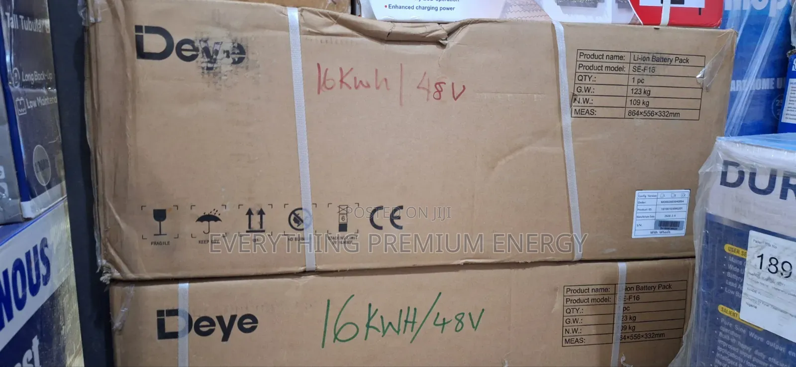 Deye Lithium Battery 15kwh