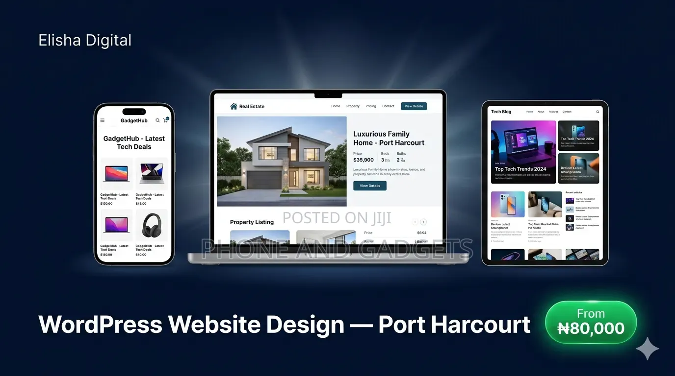 Professional Wordpress Website Design – Port Harcourt