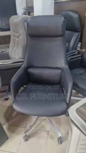 Luxury Italian Design Executive Office Chair - High Back Leather