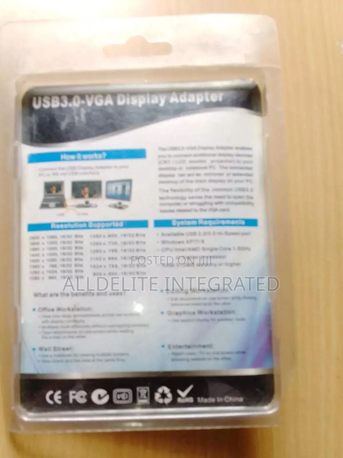 Usb 3.0 to Vga Display Adapter Converter
