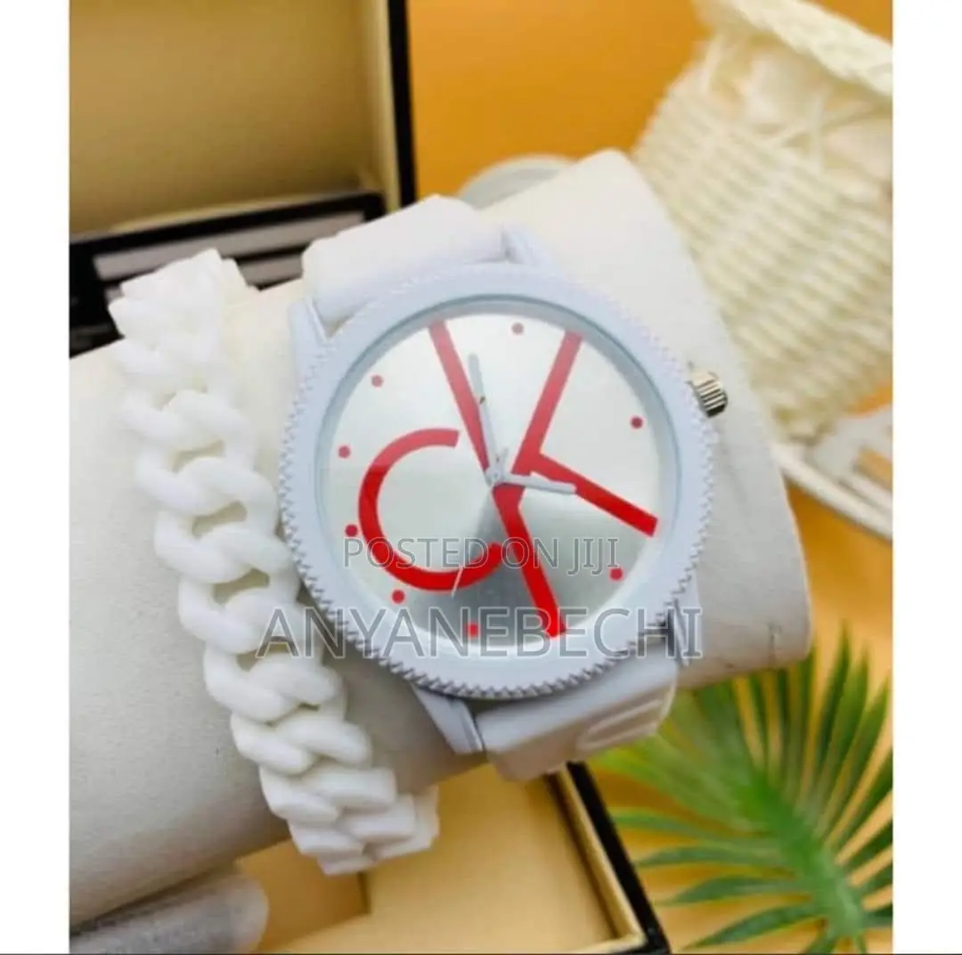 Ck Watch With Hand Chain