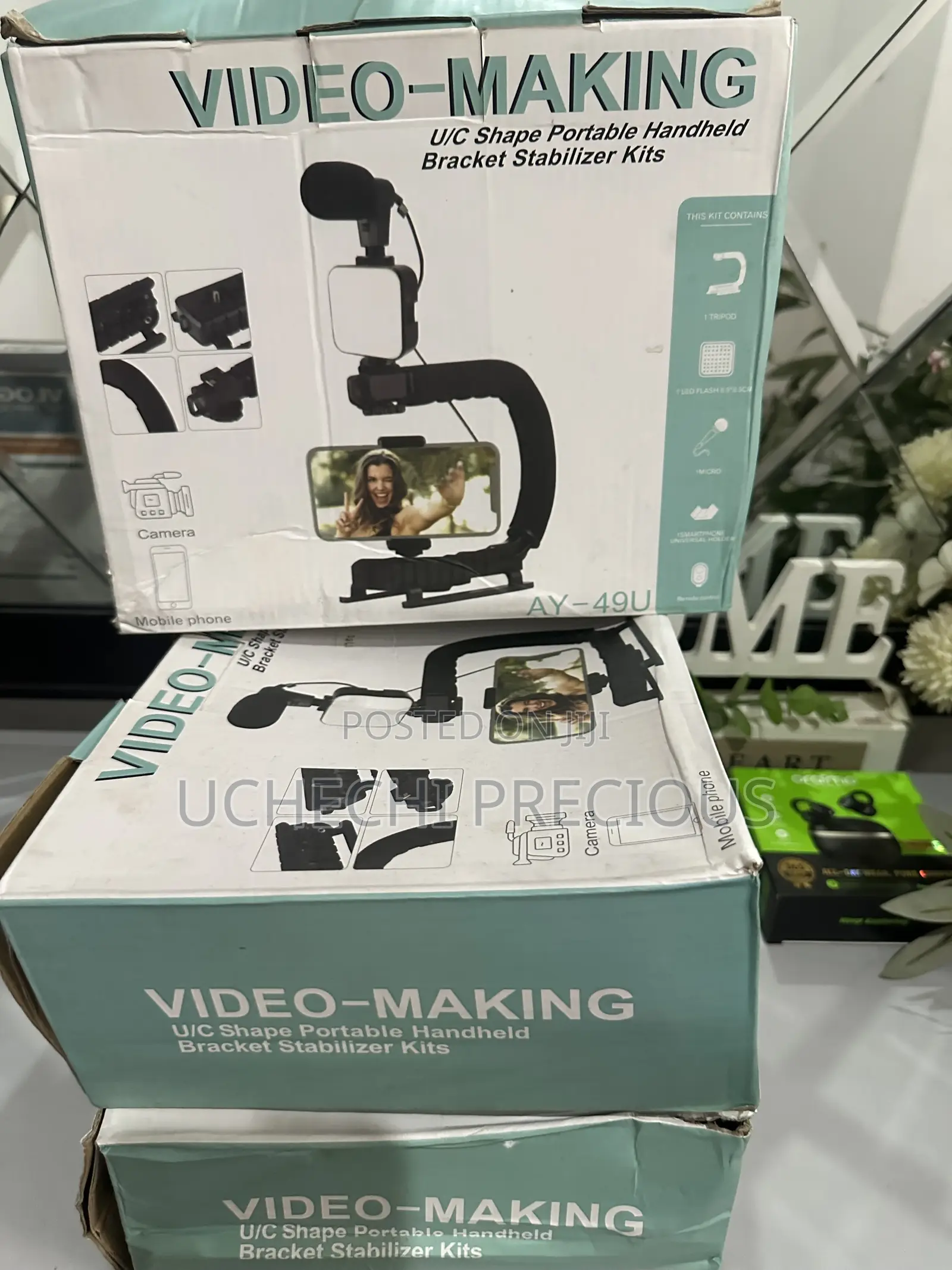 Professional Video Making Stabilizer Kit With Mic Light