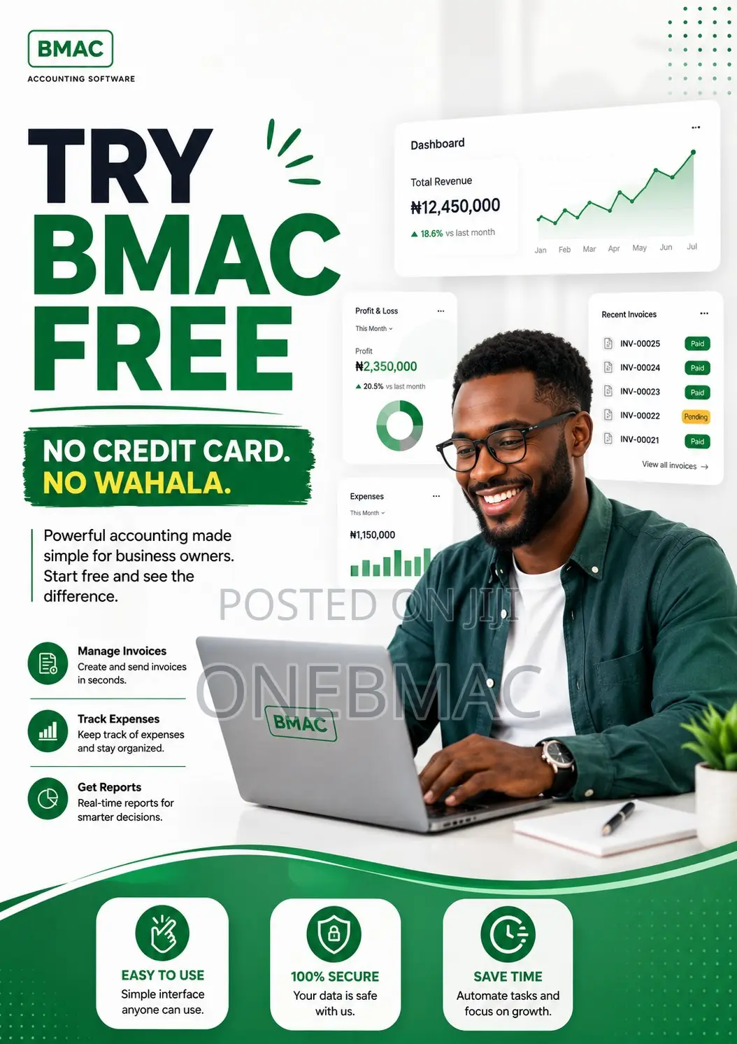 Try Bmac Free — No Credit Card, No Wahala