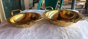 22cm Deep Seafood Gold Bowl