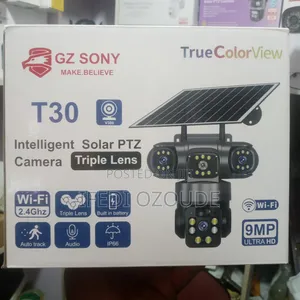 V380 3lens Wifi Solar Camera