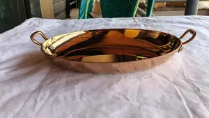 Oval Bronze Stainless Dish (26*18*5cm)