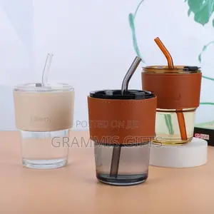 Glass Straw Cup