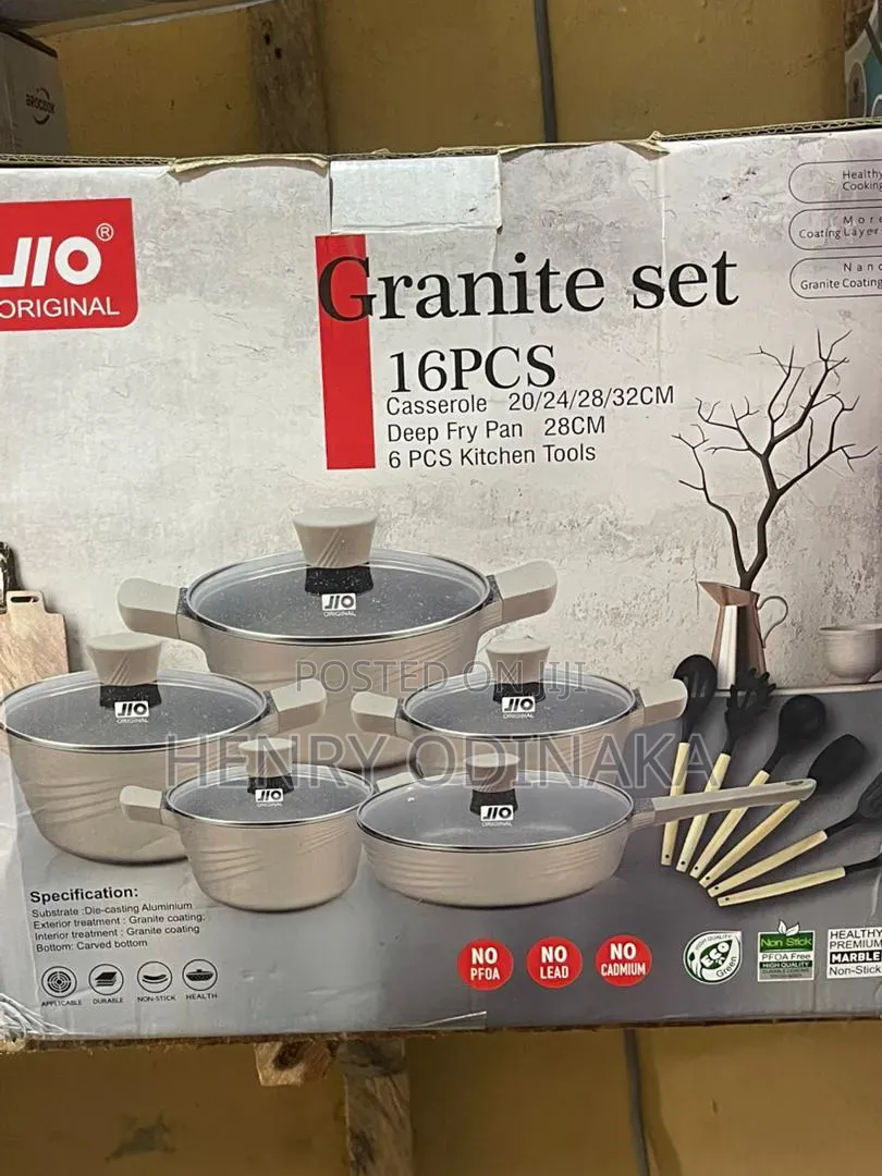 Premium 10pcs Ucc Life Granite Coating Pot Set