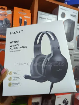 Havit Wired Adjustable Headphones
