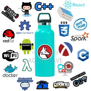 50pcs Cartoon Programmer Software Programming Language Sticker Set For