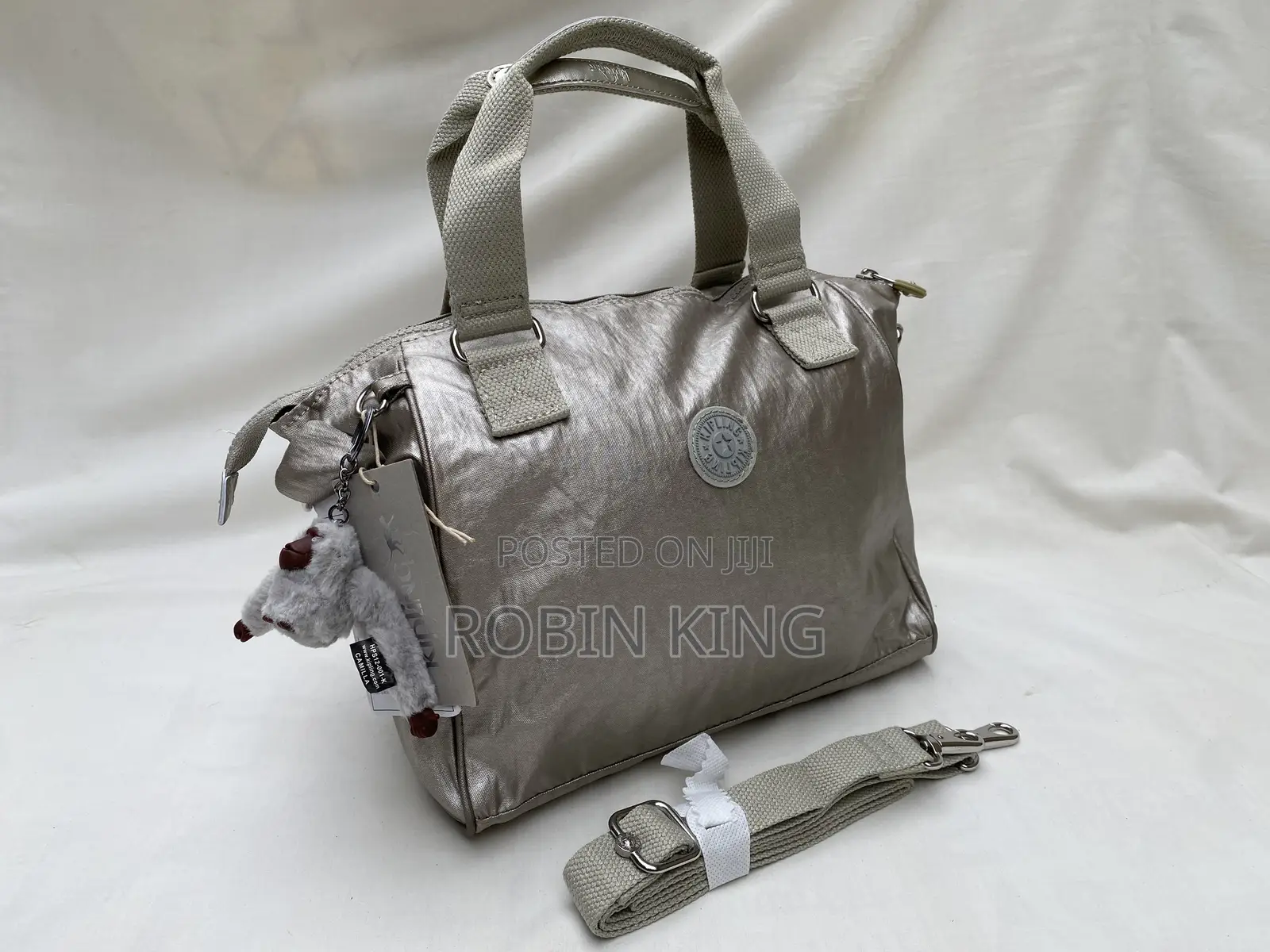 Kipling Women Metallic Shoulder Hand Bag Size Medium